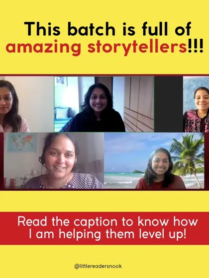 This was my 14th batch of the year, and it was full of experienced storytellers looking to level up their skills. I tailor my coaching to each individual's goals, whether they are a parent wanting to bond with their child or a professional looking to captivate an audience.
