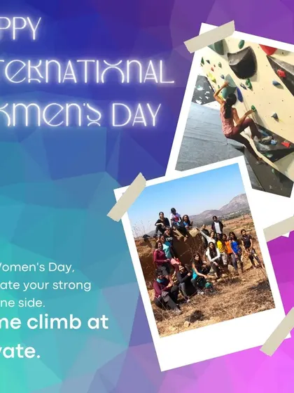 We're proud to celebrate the strong women in our climbing community. This post was for International Women's Day, and it's a reminder that our walls are for everyone. We are committed to making climbing an accessible and empowering sport for all.