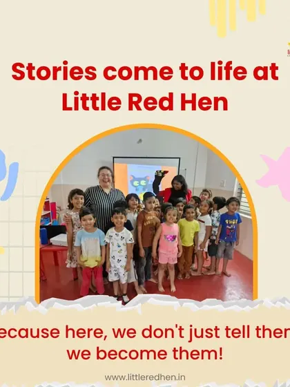 A group photo of our little adventurers after a story session. Their happy faces show how much they enjoy becoming part of the stories we share.