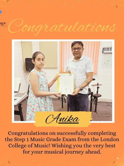 We celebrate every milestone. This is a testament to our structured curriculum that guides students to successfully complete music grade exams from prestigious institutions like the London College of Music.