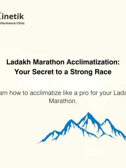 The Ladakh Marathon presents a unique challenge: high altitude. Your secret to a strong race is proper acclimatization.