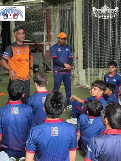 Our Head Coach Ashok Kadam conducting trials for the U11 and U13 teams at Chicago Youth Cricket Academy. Our partnership involves hands-on talent identification and development in the USA.