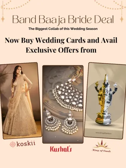 This wedding season, I bring you the biggest bridal collab. Shop wedding cards worth ₹5000+ and enjoy exclusive discounts and gifts from my partners.