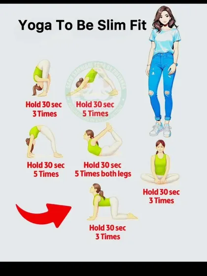 Another "Yoga To Be Slim Fit" routine, this one features gentle but effective poses like Camel Pose and Seated Forward Bend.