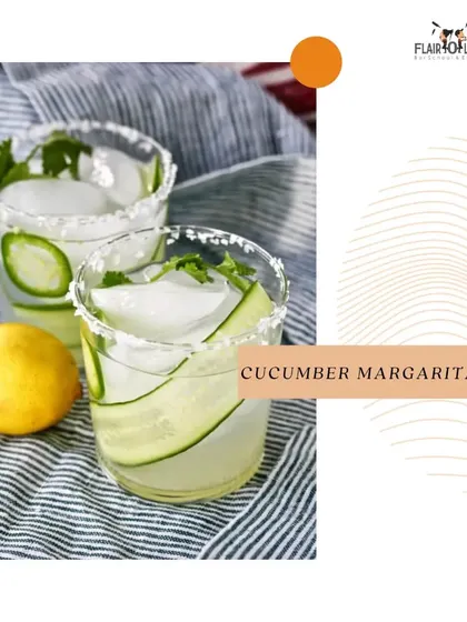 A crisp and cool Cucumber Margarita. The clean flavor of cucumber makes this a supremely refreshing tequila cocktail for a hot day.