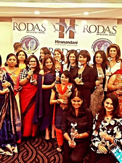 A group photo with all the incredible women honored at the Woman Achievers Awards. There is immense power in women supporting women, and this picture captures that spirit perfectly.