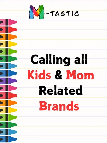 A clear and direct invitation for brands in the mom and kids space to join our upcoming exhibition and art fest.