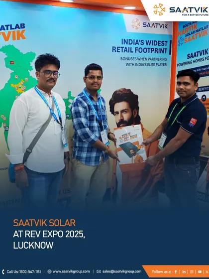 Scenes from the REV Expo 2025 in Lucknow, showcasing our high-efficiency modules and our engagement with developers and partners to accelerate the clean energy transition.