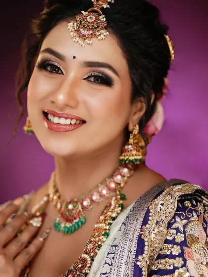 A happy bride is the best testimonial. This close-up captures the joy and confidence that comes with feeling beautiful.
