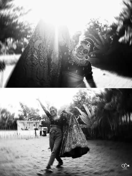 A duplicate of the dynamic black and white diptych.