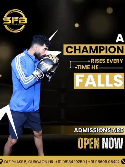 A champion rises every time they fall. This image of a boxer in a ready stance embodies the resilience we instill in our members. Admissions are open for you to join the fight and shape your future.