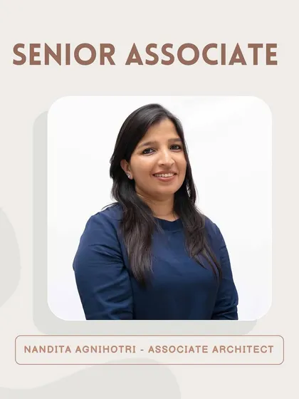 Introducing Senior Associate Nandita Agnihotri. Recognized as one of the top 50 architects under 40, her diverse portfolio includes prestigious national and international accolades.