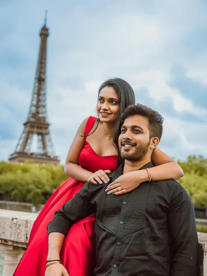 A sweet and romantic couple portrait.