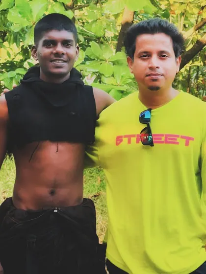 Another shot with Vedan on the set of the "Manjummel Boys" promo song. It's always inspiring to work with artists who pour so much passion into their craft.