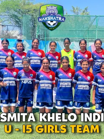 Our U-15 girls' team for the Asmita Khelo India Football League. We encourage our players to give their 100% effort and trust in their potential.