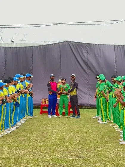 The team applauds their effort throughout the tournament.