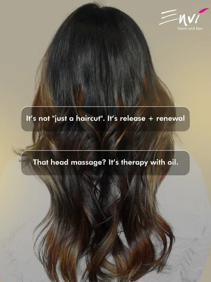 It's not just a haircut; it's release and renewal. That head massage? It's therapy with oil. We believe in the therapeutic power of our services.