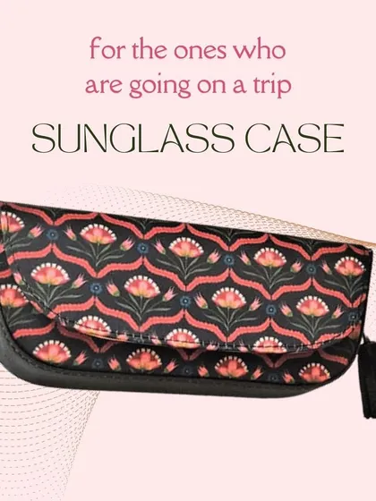 A perfect gift for someone who loves to travel. This printed sunglass case is a stylish and practical accessory to keep their shades safe.