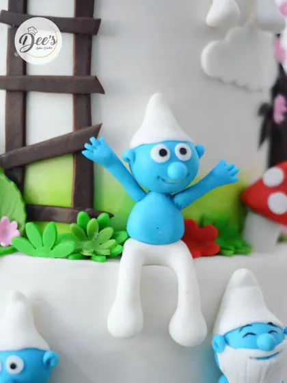 Look at this happy little Smurf. Each character is sculpted by hand with attention to detail to bring them to life.