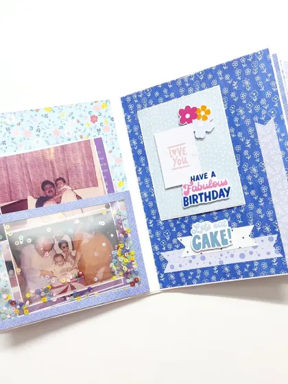 An interactive page with a shaker window and a "Have a fabulous birthday" message.