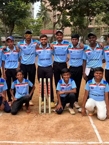 The Supreme Indians team posing for a photo before their match. Team unity is our biggest strength.