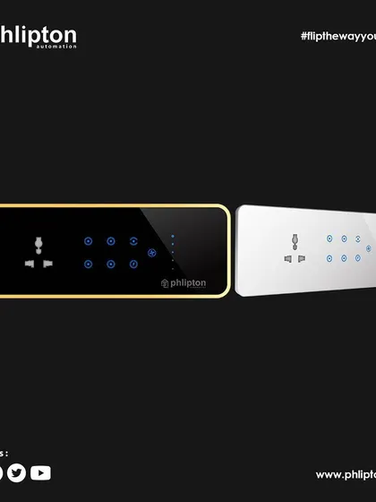 This eight-button panel includes a socket, providing extensive control options without sacrificing the need for a power outlet.