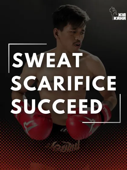 A duplicate of 136, reinforcing our core motto. Sweat, Sacrifice, Succeed. This is what it takes to achieve your goals.