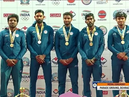 A proud moment for Indian tennis. Our players standing tall with their medals at the National Games. This is the level of excellence we strive for at the academy.