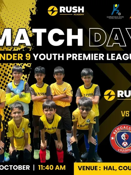Match day graphic for our Under 9 squad's second game in the league. Consistent competitive play helps our teams build chemistry and apply what they learn in training.