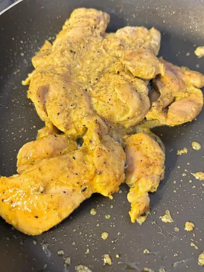 My recipe for low-calorie creamy mushroom chicken that uses Greek yogurt instead of heavy cream. It's a perfect example of how you can enjoy rich, comforting food while staying on track with your fat loss and protein goals.