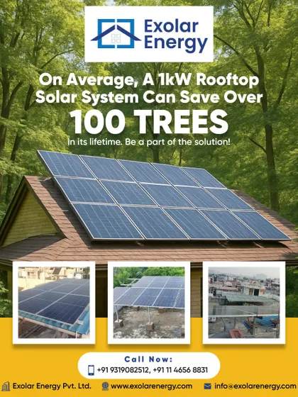 A single 1kW rooftop solar system can save over 100 trees in its lifetime. By going solar, you are actively contributing to a healthier planet.