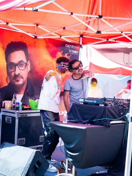 Sharing the stage with the legendary DJ Suketu at a massive Holi festival. Playing for thousands of people in an open-air setting is an experience like no other.