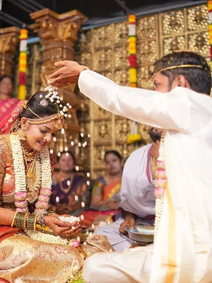A sacred moment from the wedding ceremony. My makeup approach ensures the bride looks like the best version of herself, both in person and in photos.