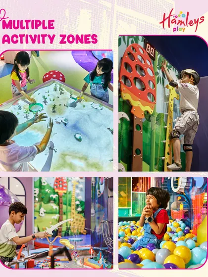 With multiple activity zones, there's something for every child to love, from sensory sand play and climbing to water tables and ball pits.