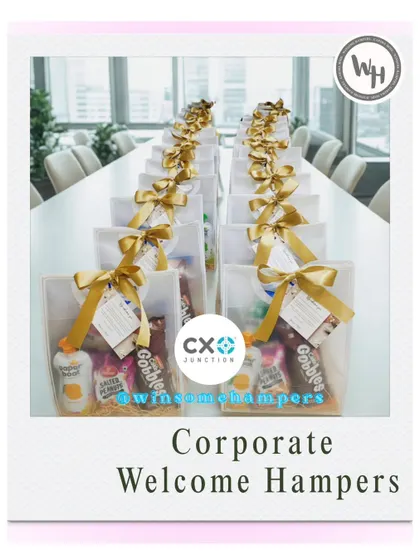 A warm welcome sets the tone for a great partnership. I designed these clean and professional welcome hampers for CXO Junction to help them make a fantastic first impression on new team members.