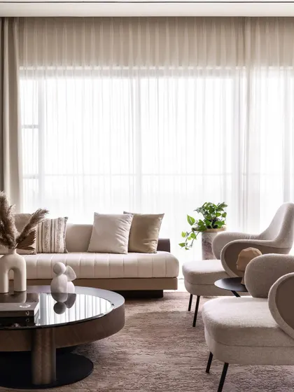 We designed this home to be functional for the present but also adaptable for the future. The neutral backdrop and classic furniture pieces provide a timeless foundation that can easily be updated over time.