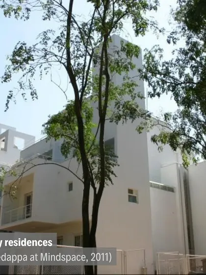 Faculty residences designed in 2011. This project shows the evolution of our design language within the consistent framework of the IIM-B campus.
