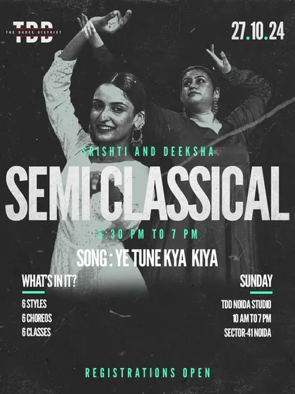You've vibed to the song, now it's time to dance to it. Join our Semi-Classical workshop for a beautiful routine to "Ye Tune Kya Kiya".