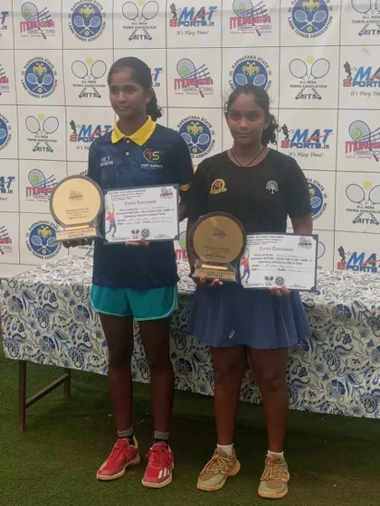 A closer look at the girls' doubles finalists. Reaching the final stage of a National Series event requires skill, strategy, and teamwork.