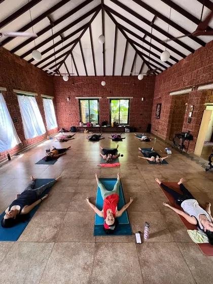 Social media will be filled with yoga posts today, but the real meaning is in the practice. This image of our students in Savasana is a reminder to find a community and establish a consistent practice that supports you.