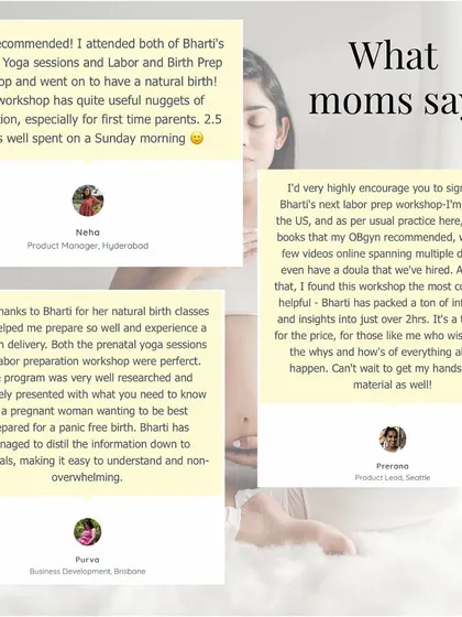 More testimonials from moms who found my workshops concise, helpful, and non-overwhelming.
