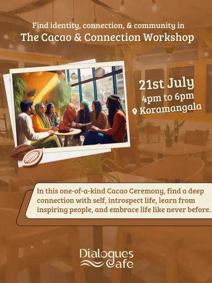 Another look at our "Cacao & Connection" workshop, a space to find identity, connection, and community with inspiring people.