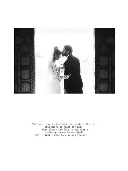 A beautiful silhouette of the groom kissing his bride's forehead, a timeless and romantic wedding portrait.