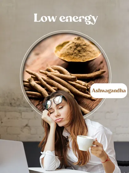 If you're constantly feeling tired and drained, Ashwagandha can help. This powerful adaptogenic herb is known for boosting energy levels, fighting fatigue, and improving overall resilience, making it a perfect support for a busy lifestyle.