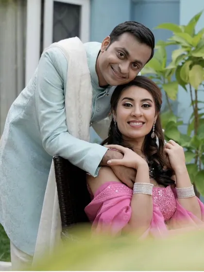 A collection of my brides looking stunning for their reception, sangeet, and cocktail parties. Each look is customized to match their outfit and personality.