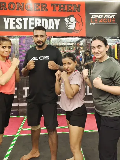 My team of female fighters, ready to train and get stronger together.