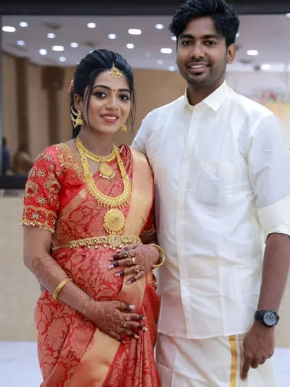 A beautiful portrait from a baby shower. I did the makeup for the mom-to-be, and also a simple, clean grooming service for the dad-to-be to ensure they both looked great for their photos.