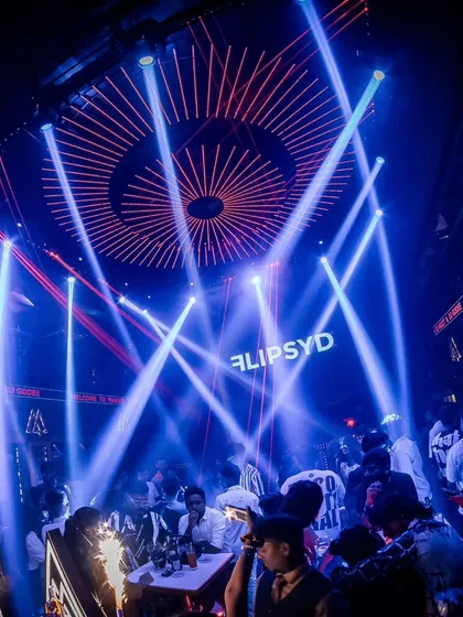 The incredible light show at a club in Hyderabad. The production quality at some of these venues is world-class.