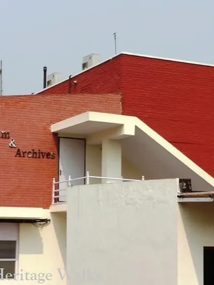 The exterior of the Museum & Archives building at Indraprastha College for Women. The establishment of this archive in 2006 was a significant step in preserving the pioneering history of one of Delhi's oldest women's colleges.