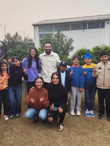 A group photo with my high-performance players and their parents after a goal-setting session to kick off the new year.